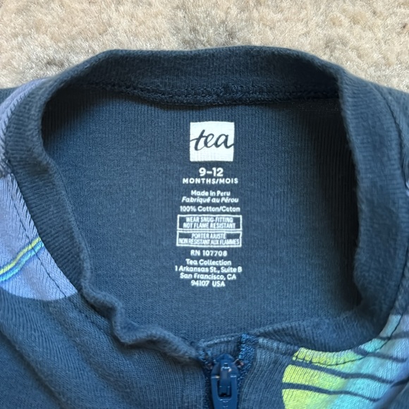 Tea Collection sleeper footie pajamas. - Picture 2 of 2